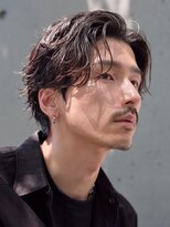 フィフス 大分(fifth)&nbsp;大分フェザーパーマメンズカットラウンドマッシュセンターパート