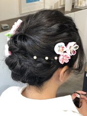 卒業式＊春＊ヘアセット＊ヘアアレンジ