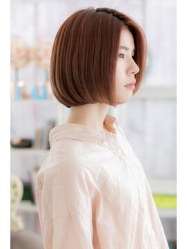 ミック ヘアアンドビューティー 大山店(miq  Hair&Beauty) 大人かわいいピンクカラーの大人ボブ