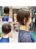 まとまる大人ショートボブ