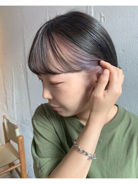 エイト 福岡天神店(EIGHT fukuoka) インナーラベンダーカラーとマッシュショート