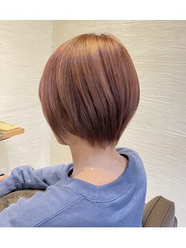 ノック(nocc.) ショートピンクブラウン