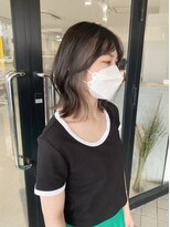 エンリッチヘア(enrich hair)&nbsp;ミディアムレイヤー　インナーグレージュ