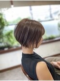 ショートボブ ×  アッシュ