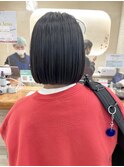 【morio】札幌ボブ ぱつっと収まる黒髪ボブ