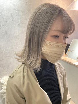 ボンドバイテトテ 三宮元町(BONDbytetote) 【BOND平山のサロンスタイル】透明感 グレージュカラー