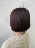ボブ/ベージュピンク/ニュアンスカラー/30代/40代/50代