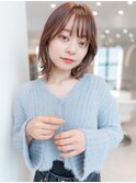 大人かわいいショコラアッシュ/ふんわりカール