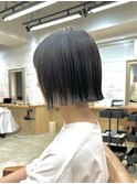 縮毛矯正でつくるストンボブ大人可愛い20代30代似合わせカット