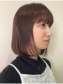 艶髪ボブ/ピンクブラウン