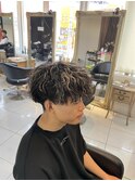 波巻きツイストスパイラルパーマ　マッシュパーマ　メンズサロン