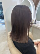 ネモネ バイ ミリー 梅田茶屋町(nemone by milly) 切りっぱなしボブ ラベンダーベージュ【梅田】