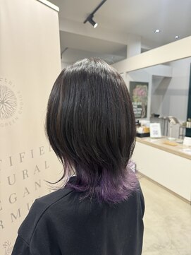 プレビア 上尾店(PREVIA) 髪質改善カラー☆インナーパープル