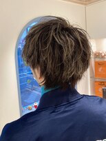 シェノン 赤羽店(CHAINON)&nbsp;メンズグレージュハイライトゆるめツイストスパイラルパーマ赤羽