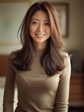 アルトリスト(Altruist Aging×HAIR&SPA) ★ダークアッシュ大人ガーリーボブ着物ミディアムレイヤーカット