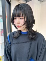 アルバム 池袋(ALBUM) ミディアムロングウルフレイヤーウルフカット_ba510221