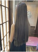 透け感カーキアッシュ