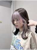 ブラウン×ラベンダー