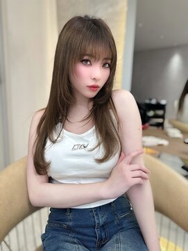 ロンドガーネット 池袋(Lond garnet) 髪質改善縮毛矯正レイヤーカット顔周り前髪韓国ミニウルフ/池袋