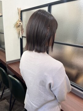 プチメゾントウキョウ(Petit Maison Tokyo) 切りっぱなしボブ_マットブラウン