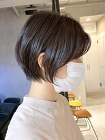 エリマ 横浜西口(elima)&nbsp;横浜西口顔周りレイヤーカットくびれヘア切りっぱなしボブ30代