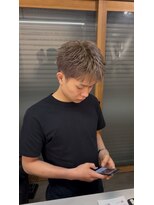 メンズサロン キング 心斎橋店(Men’s salon K!ng) ホワイトメッシュ/ツイスト/ツイスパ/パーマ/メンズ/眉毛/心斎橋