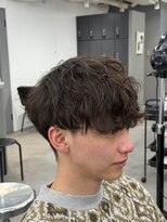 オーバルバイアピッシュ(OVARL by apish)&nbsp;シャドウパーマ/人気メンズパーマスパイラルパーマ