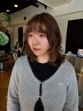 ダブミックス(DaB MIX) ブリーチパーマウルフパーマウルフヘアレイヤーカットケアパーマ