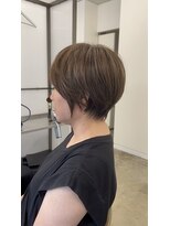 スクエアペア(SQUARE PAIR)&nbsp;ショートボブ　白髪ぼかし　グレージュ　40代50代