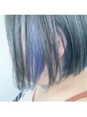 インナーカラー×ブルー☆