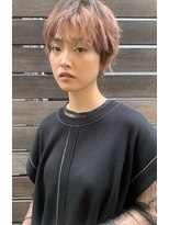 バロンフェム(baLon.fem) 【志岐英恵】 pink brown × wavy short style ！！