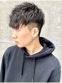ツイストパーマくせ毛風パーマ七三オールバックマッシュウルフr