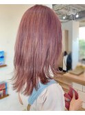 〇ピンクベージュ ハイトーンカラー