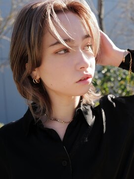 セシルヘアー 沖縄小録2号店(Cecil hair) ローレイヤーウルフ_センターパート_ボブルフ