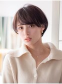 ショートボブ20代30代40代大人可愛い暗髪うる艶髪青山表参道