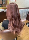 透明感ピンクベージュ