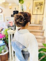 美容室 ティンカーベル 着物ヘア