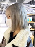 グレーボブ_チェリーブラウンフェミニンロング_ba427411