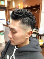 コダマ 新大塚店(KODAMA)&nbsp;アップバングツーブロックスパイラルパーマスタイル（新大塚）