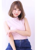 20代30代40代50代ショコラベージュふんわりカールベビーバング