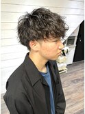 前下がりマッシュ*波巻きパーマ