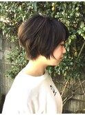 インナーグレージュ/マチルダボブ/前髪/ピンクベージュ/北習志野
