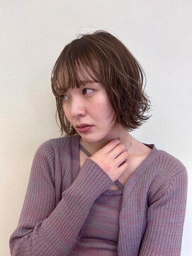 ワイビー グリーン リル(y.be green rel) #ボブスタイル #パーマ