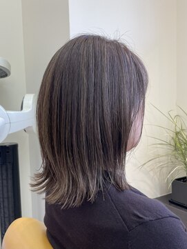 キサ ファータ 恵比寿(kisa fata) 大人 ハイライト ミディアム 白髪ぼかし 髪質改善