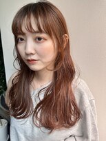 ガーランドギンザ(Garland Ginza)&nbsp;ロングレイヤー　顔まわりレイヤー　暖色カラー