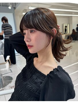 エジョン 幡ヶ谷店(Aejon) イメチェン/似合わせカット/フルバング/レッドブラウン/新宿