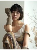 切りっぱなしボブ/ショートボブ/ぱつっとボブ/大人ボブ