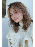 ゆるふわセミロングパーマ