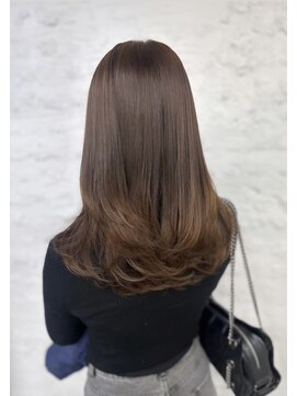 リア(riah) ブリーチなしダブルカラーレイヤーカット韓国ヘア