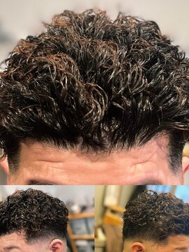 アマミカットクラブ(AMAMI CUT CLUB) スキンフェードにショートスパイラル